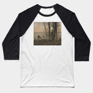 Falling Leaves by Jean-Francois Millet Baseball T-Shirt